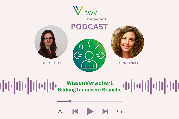 NEU: WissenVersichert – Der Podcast für Bildung in der Versicherungsbranche Folge 1: "Online, hybrid, mit und ohne KI – unterwegs im Lernprozess"